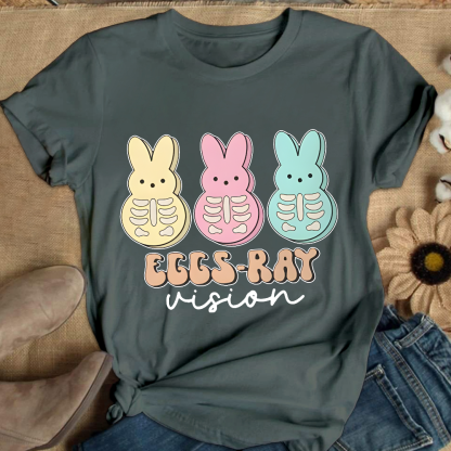 Eggs Ray Vision Radiology Cotton Nurse T-shirt