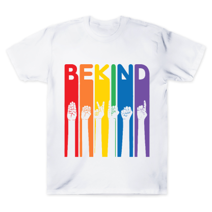 Be Kind Sign Language Cotton Doctor T-shirt