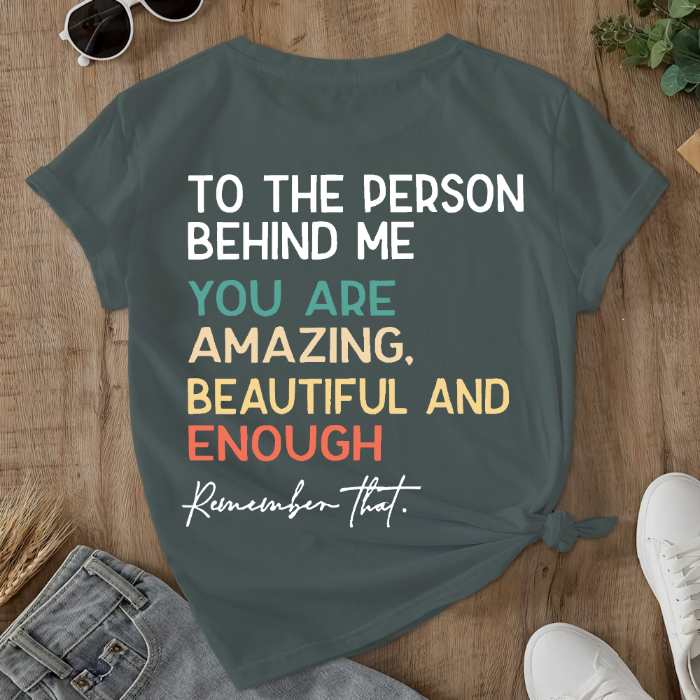 You Matter Prevention of Suicide Awareness Double-Sided Cotton Printed T-Shirt