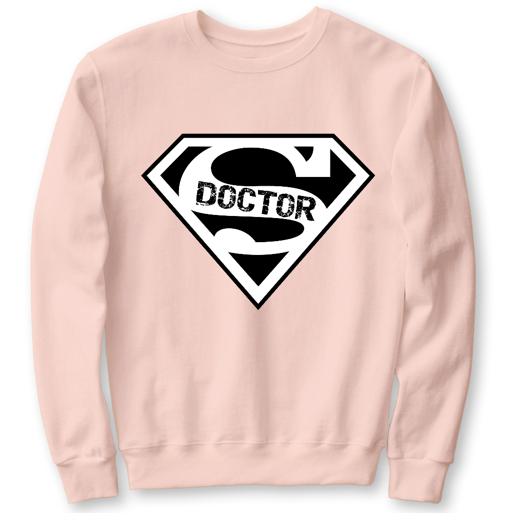 Super Doctor Cotton Pullover Sweatshirt