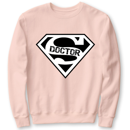 Super Doctor Cotton Pullover Sweatshirt