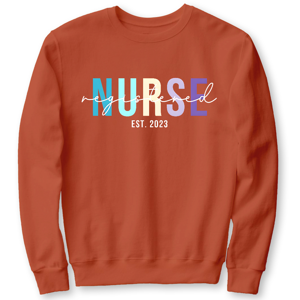 Registered Nurse Cotton Pullover Sweatshirt