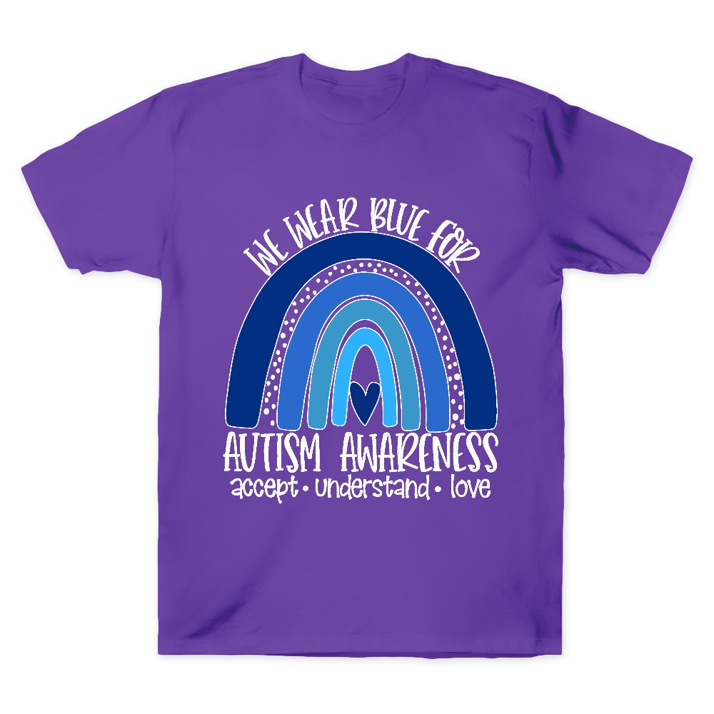 We Wear Blue For Autism Awareness Cotton Doctor T-shirt