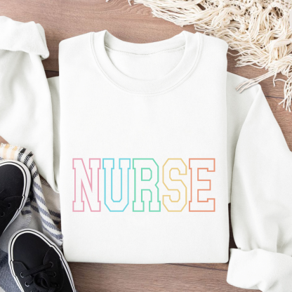 Custom Nurse Cotton Pullover Sweatshirt