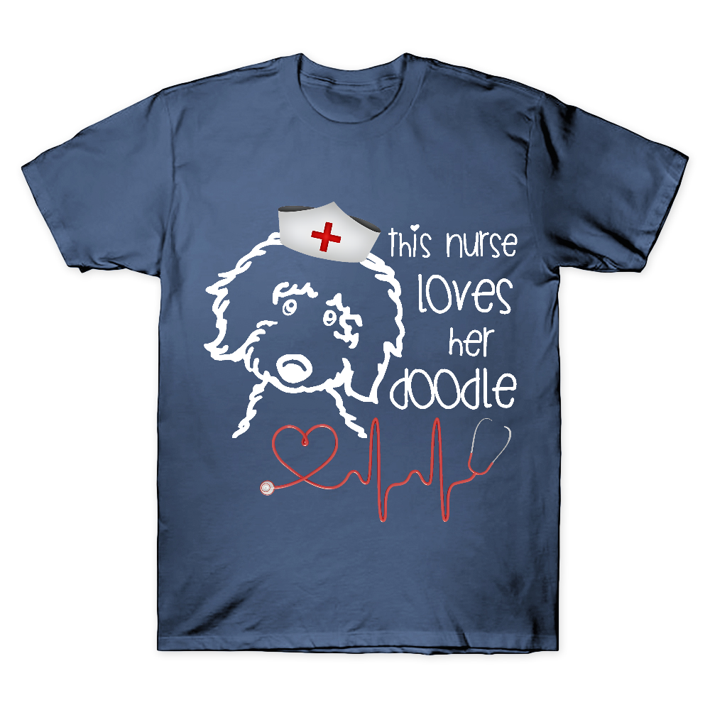 This Nurse Loves Her Doodle Cotton Doctor T-shirt