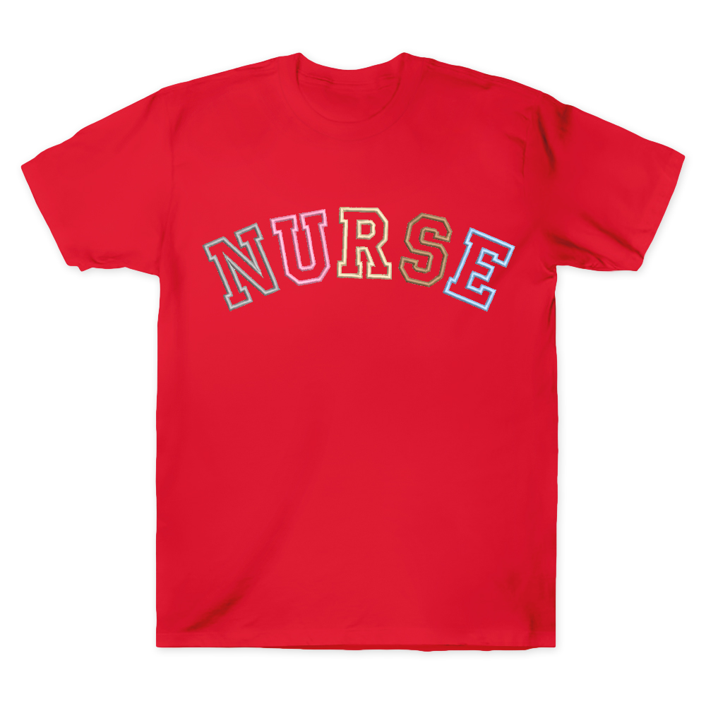 Embroidered Nurse Cotton Doctor T-shirt