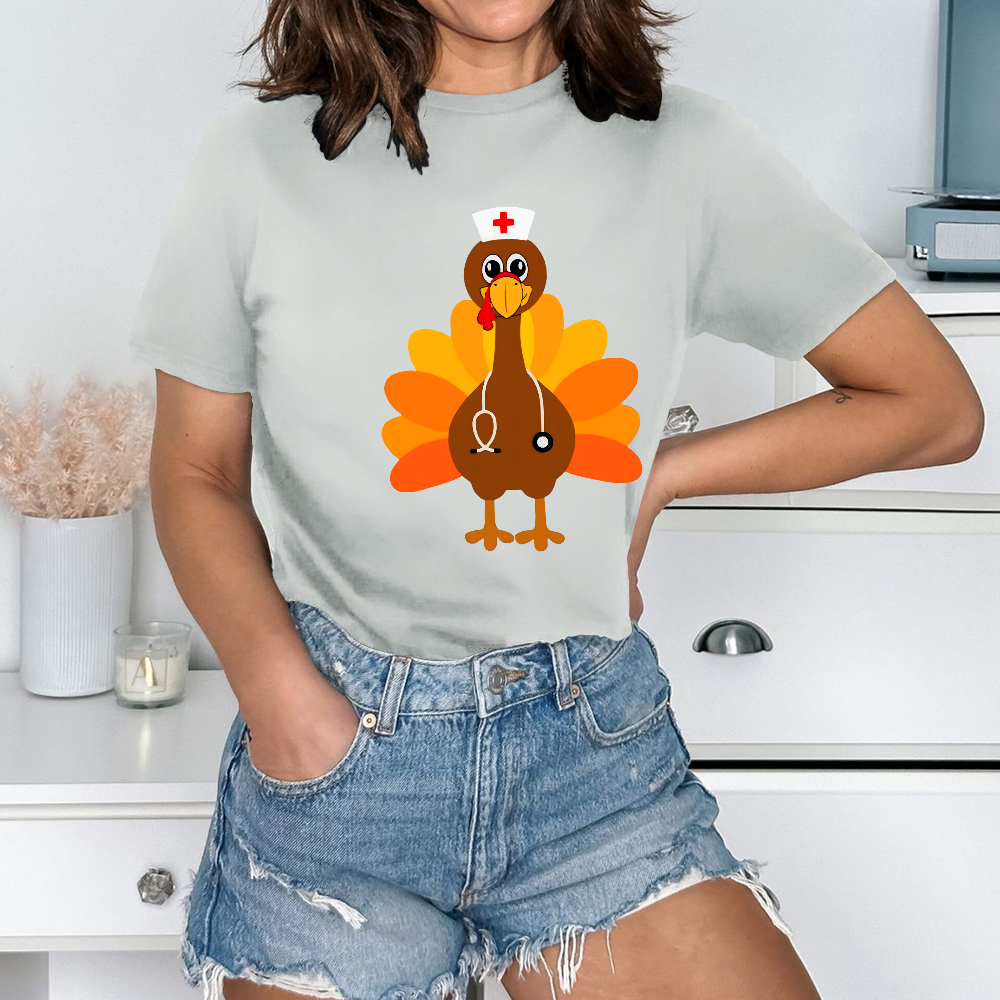 Nurse Turkey Cotton Nurse T-shirt