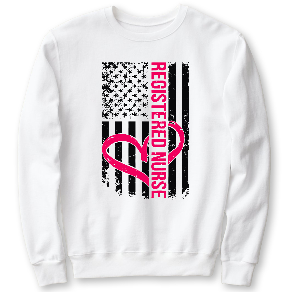 Registered Nurse Cotton Pullover Sweatshirt