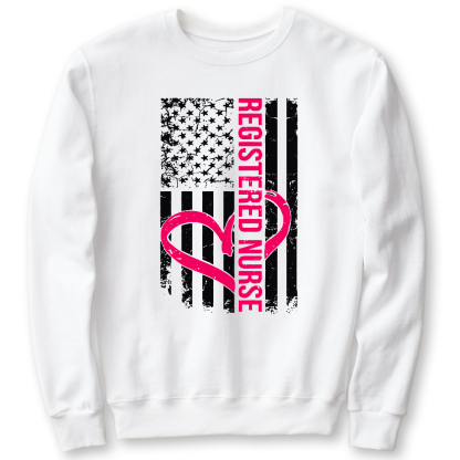 Registered Nurse Cotton Pullover Sweatshirt