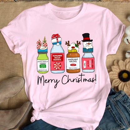 Merry Christmas Pharmacy Cotton Nurse T-shirt