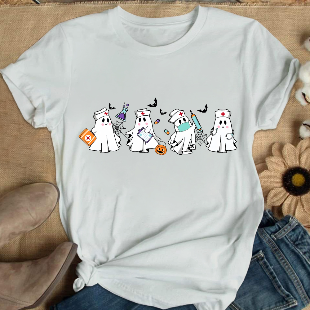 Ghost Nurse Cotton Nurse T-shirt