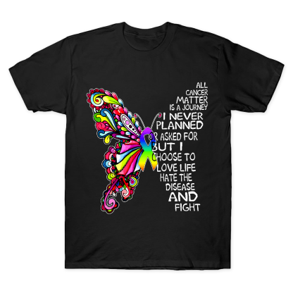 I Never Planned This Journey But I Choose to Fight Cotton Doctor T-shirt