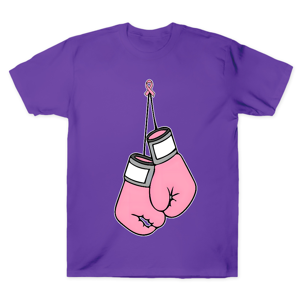 Pink Boxing Gloves Breast Cancer Fight Cotton Doctor T-shirt