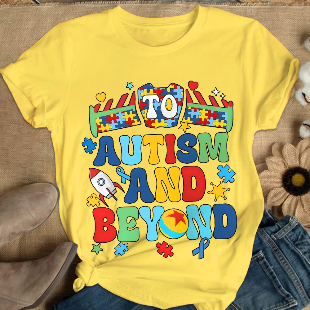 To Autism And Beyond Cotton Nurse T-shirt