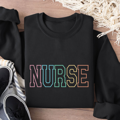 Custom Nurse Cotton Pullover Sweatshirt
