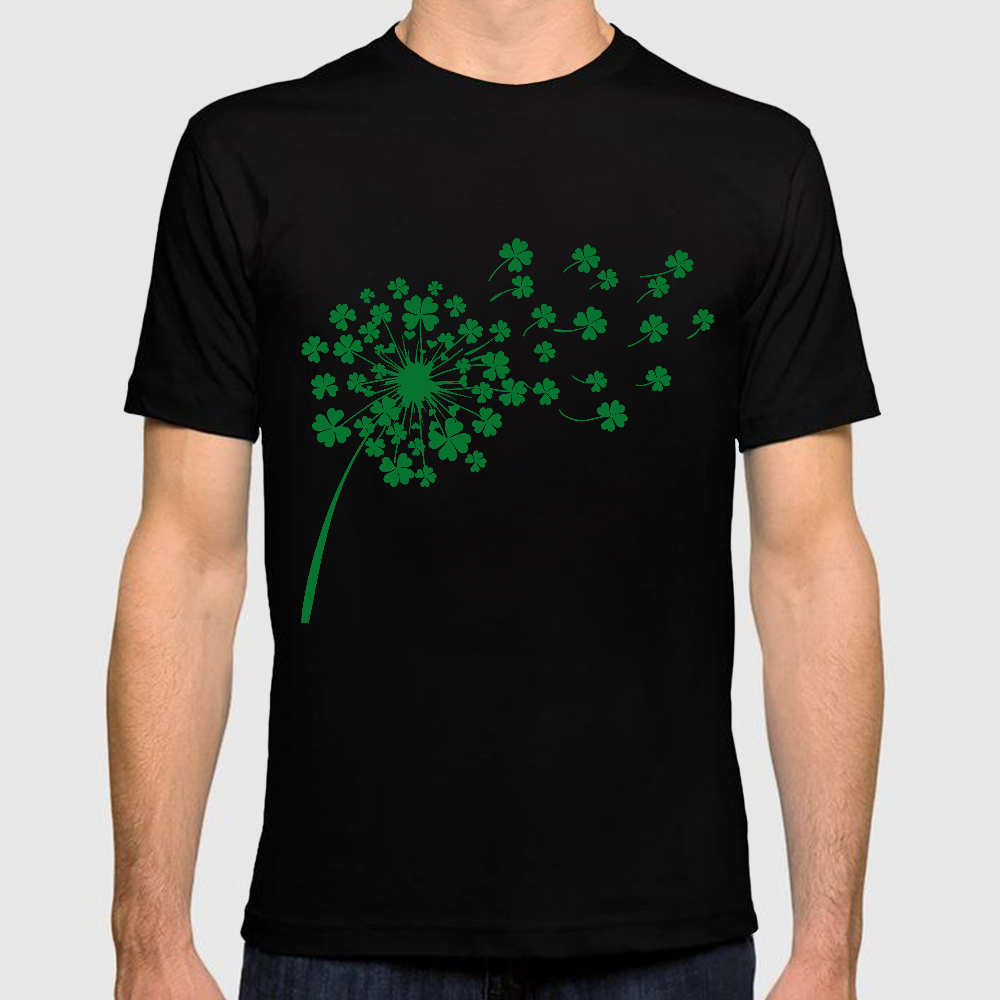 Green Shamrock Irish Clover St Patricks Day Cotton Doctor T-shirt