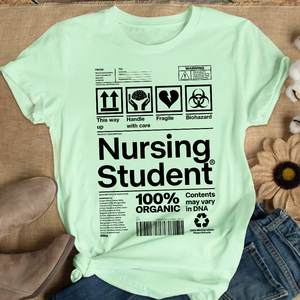 School Of Nursing Student Gift Cotton Nurse T-shirt