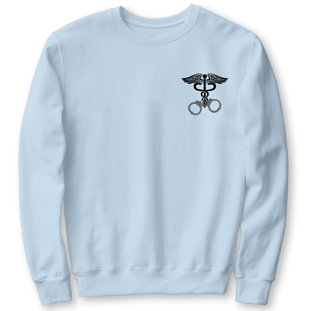 Nurse Symbol Cotton Pullover Sweatshirt