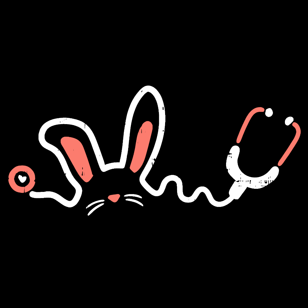 Easter Bunny Stethoscope Cotton Doctor T-shirt