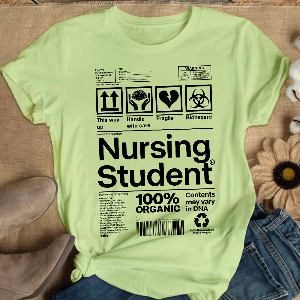 School Of Nursing Student Gift Cotton Nurse T-shirt
