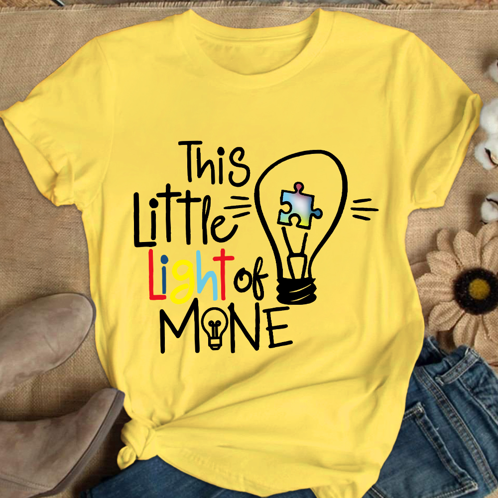 This Little Light Of Mine Autism Cotton Nurse T-shirt