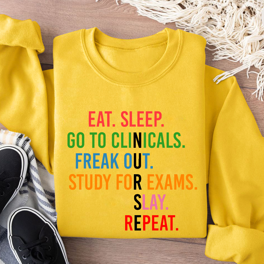 Nursing School Student Future Nurse Rn Cotton Pullover Sweatshirt