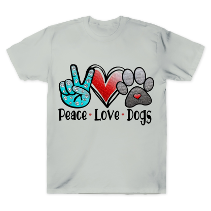 Peace Love Dogs Cotton Doctor T-shirt
