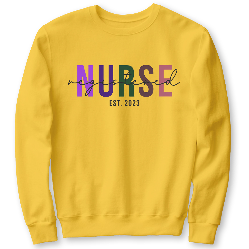 Registered Nurse Cotton Pullover Sweatshirt