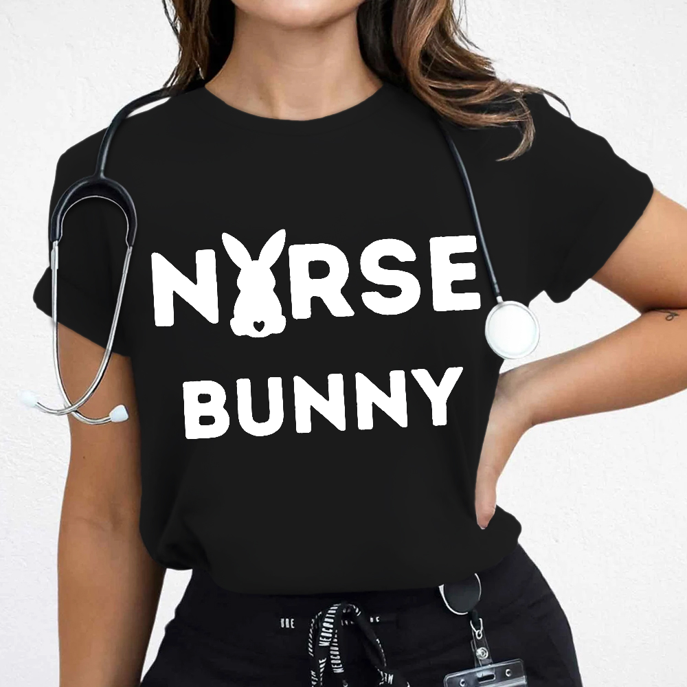 Nurse Bunny Cotton Nurse T-shirt