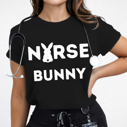 Nurse Bunny Cotton Nurse T-shirt