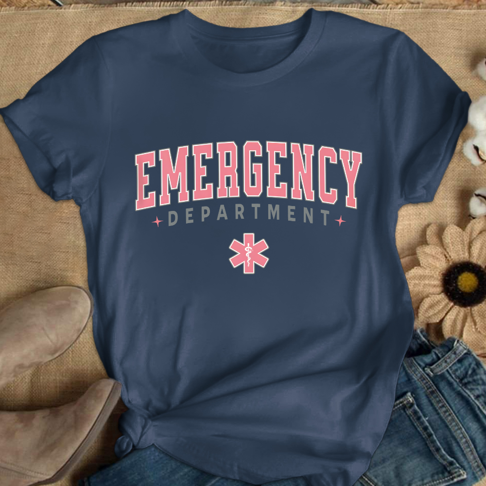 ER Nurse Crewneck Cotton Nurse T-shirt