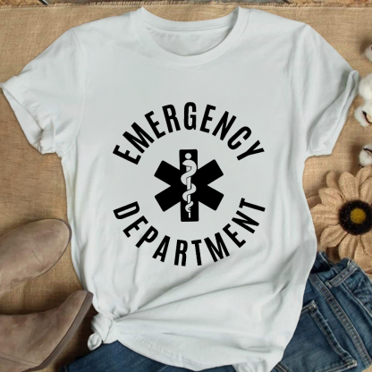 Emergency Department Cotton Nurse T-shirt