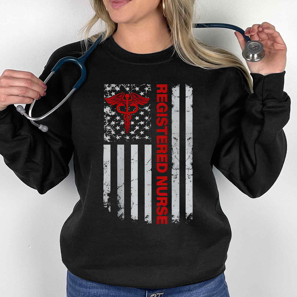 Registered Nurse Cotton Pullover Sweatshirt