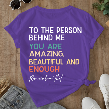 You Matter Prevention of Suicide Awareness Double-Sided Cotton Printed T-Shirt