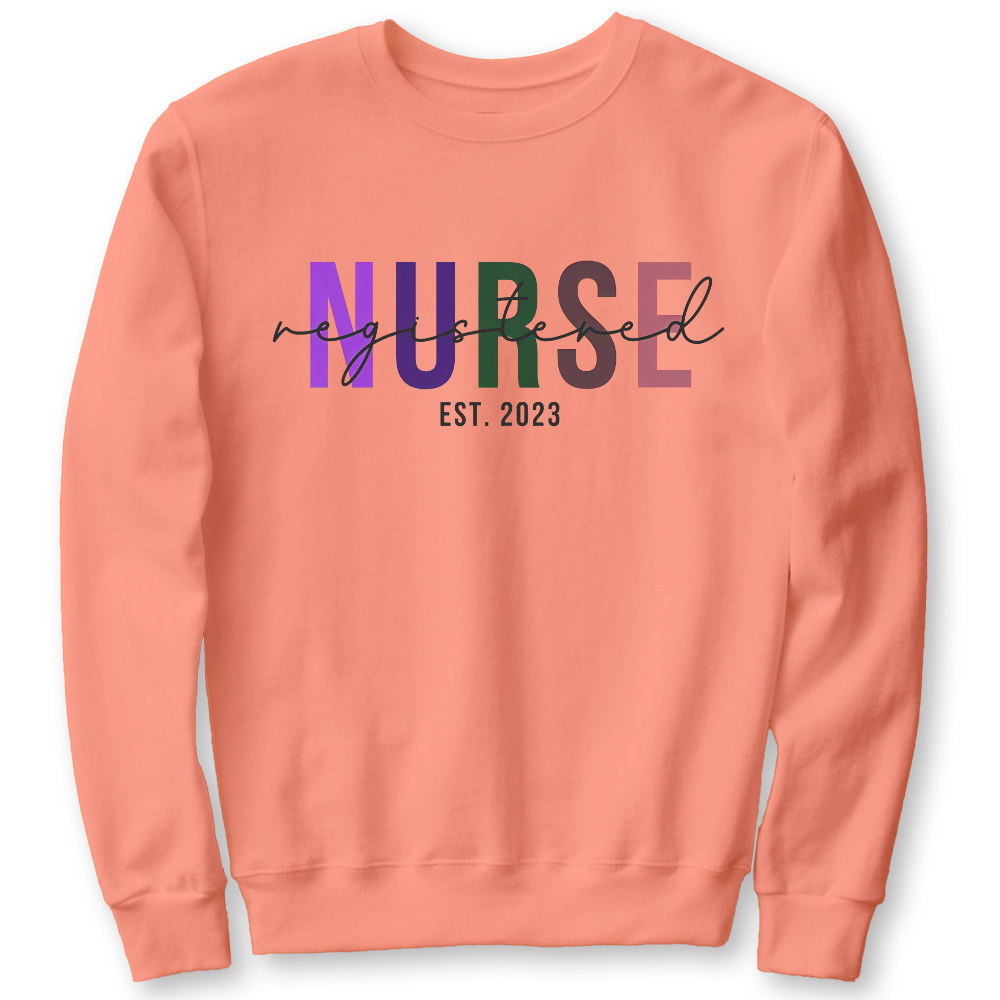 Registered Nurse Cotton Pullover Sweatshirt