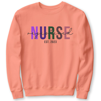 Registered Nurse Cotton Pullover Sweatshirt