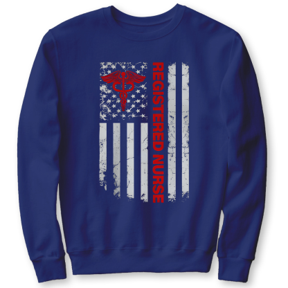 Registered Nurse Cotton Pullover Sweatshirt