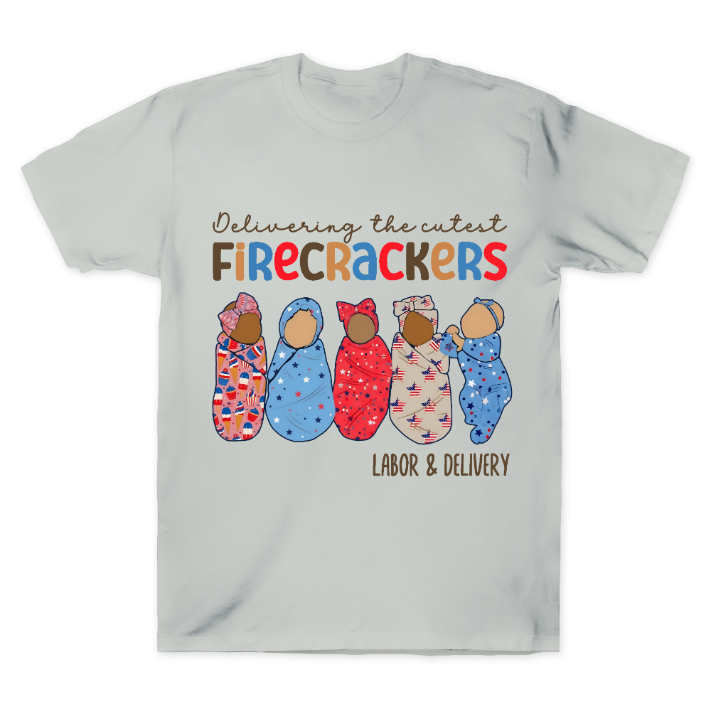 4th Of July Labor And Delivery Cotton Doctor T-shirt