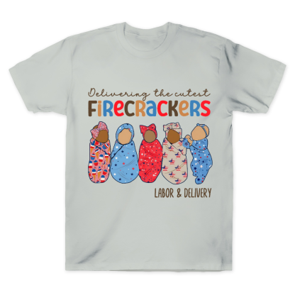 4th Of July Labor And Delivery Cotton Doctor T-shirt