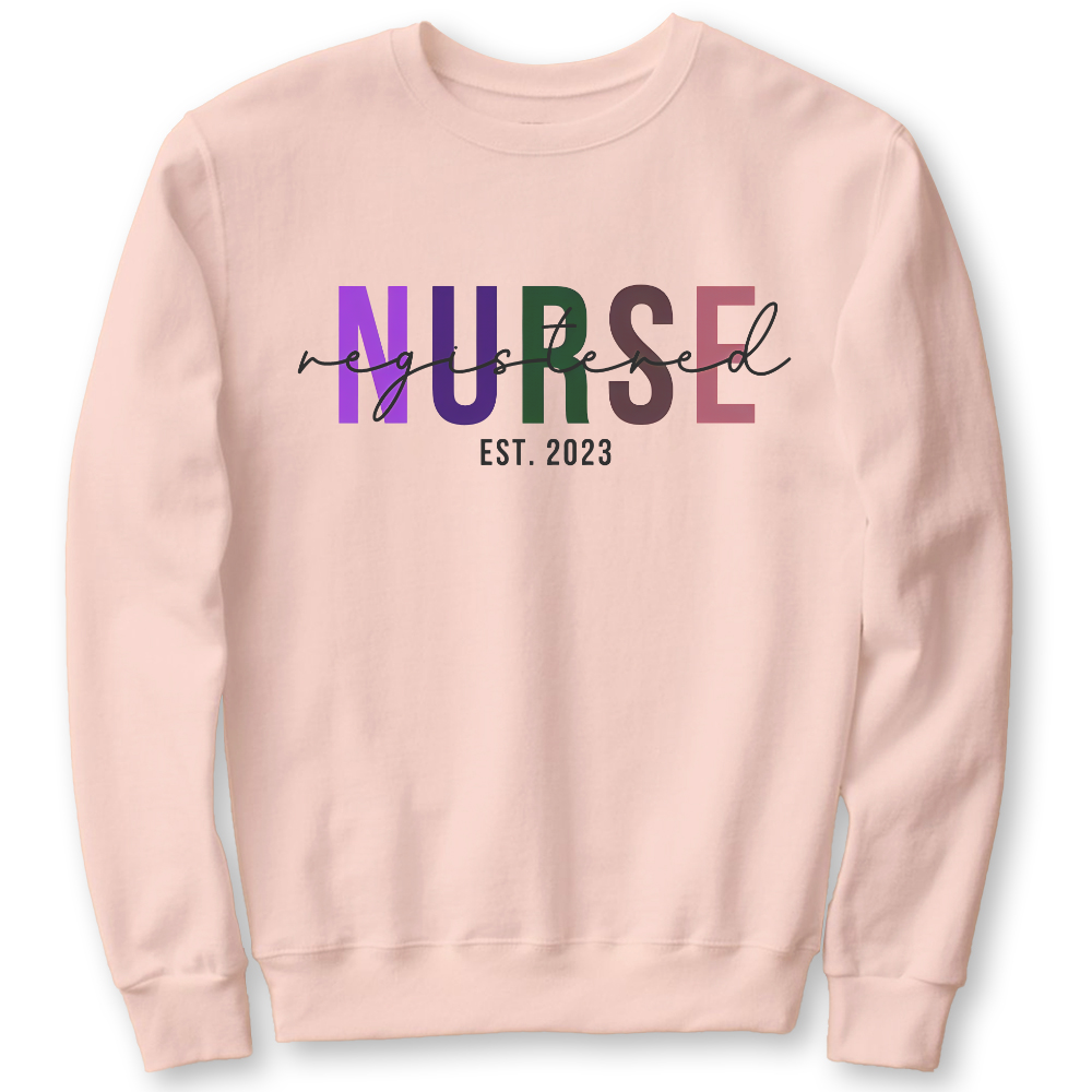 Registered Nurse Cotton Pullover Sweatshirt