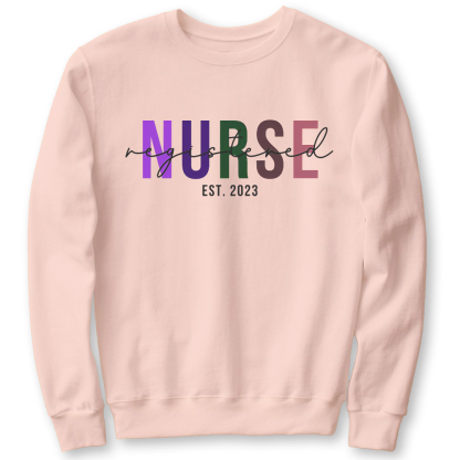 Registered Nurse Cotton Pullover Sweatshirt