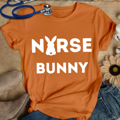 Nurse Bunny Cotton Nurse T-shirt