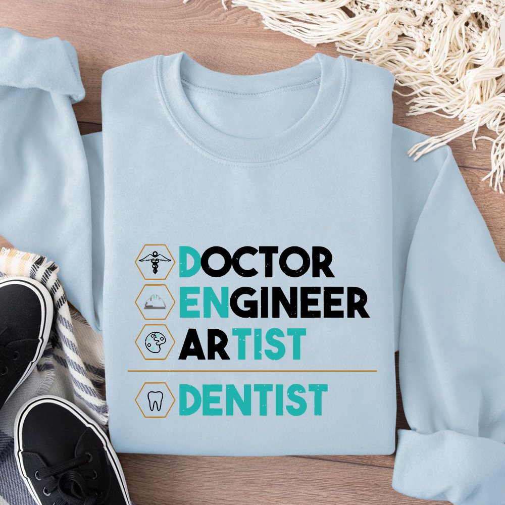 Doctor Engineer Artist Dentist Cotton Pullover Sweatshirt