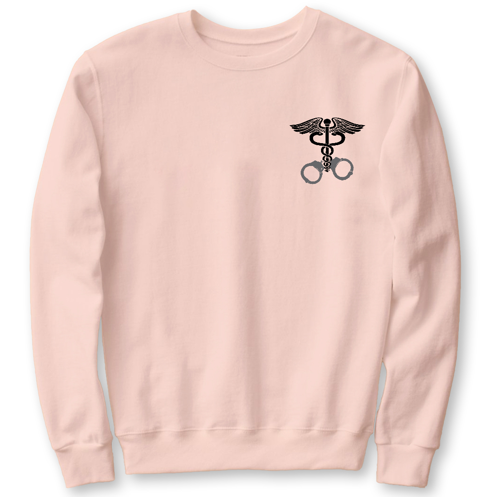Nurse Symbol Cotton Pullover Sweatshirt