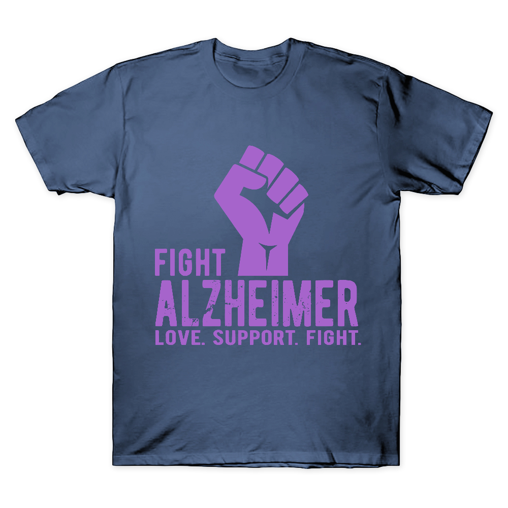 Fight Alzheimer Support Alzheimer Awareness Cotton Doctor T-shirt