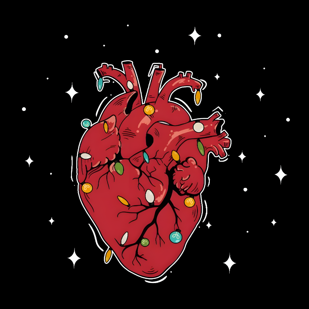 Heart Anatomy Christmas Cotton Doctor T-shirt
