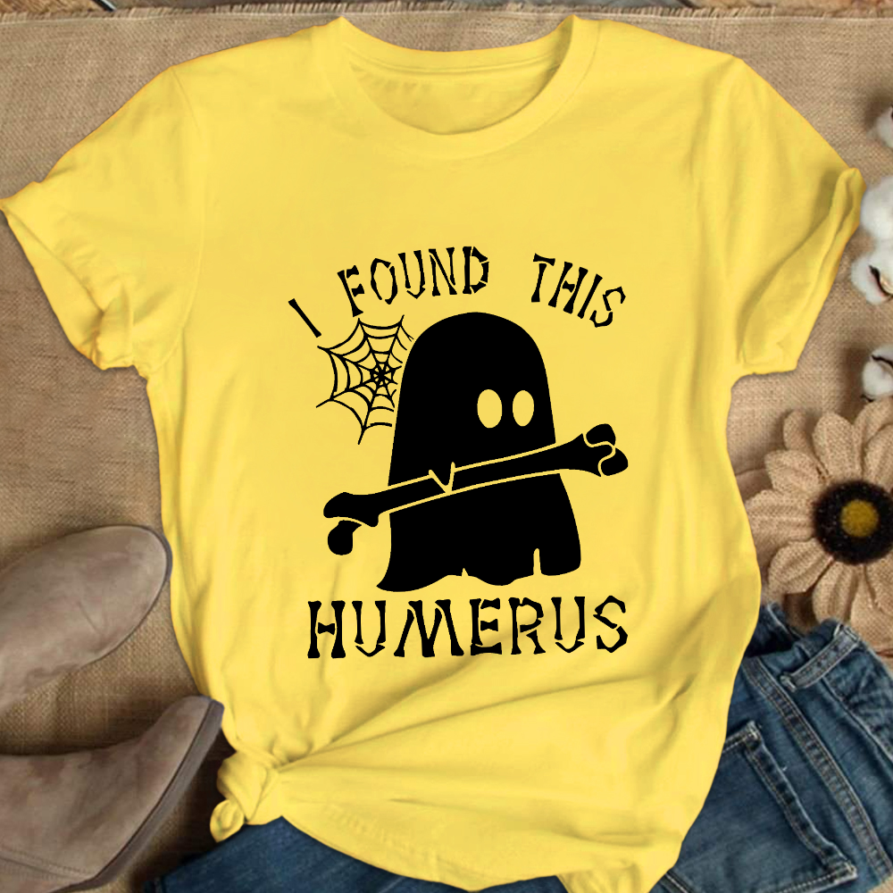 I Found This Humerus Cotton Nurse T-shirt