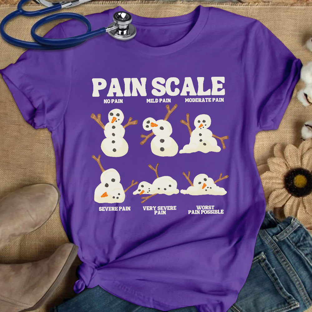 Healthcare Worker Pain Assessment Cotton Nurse T-shirt