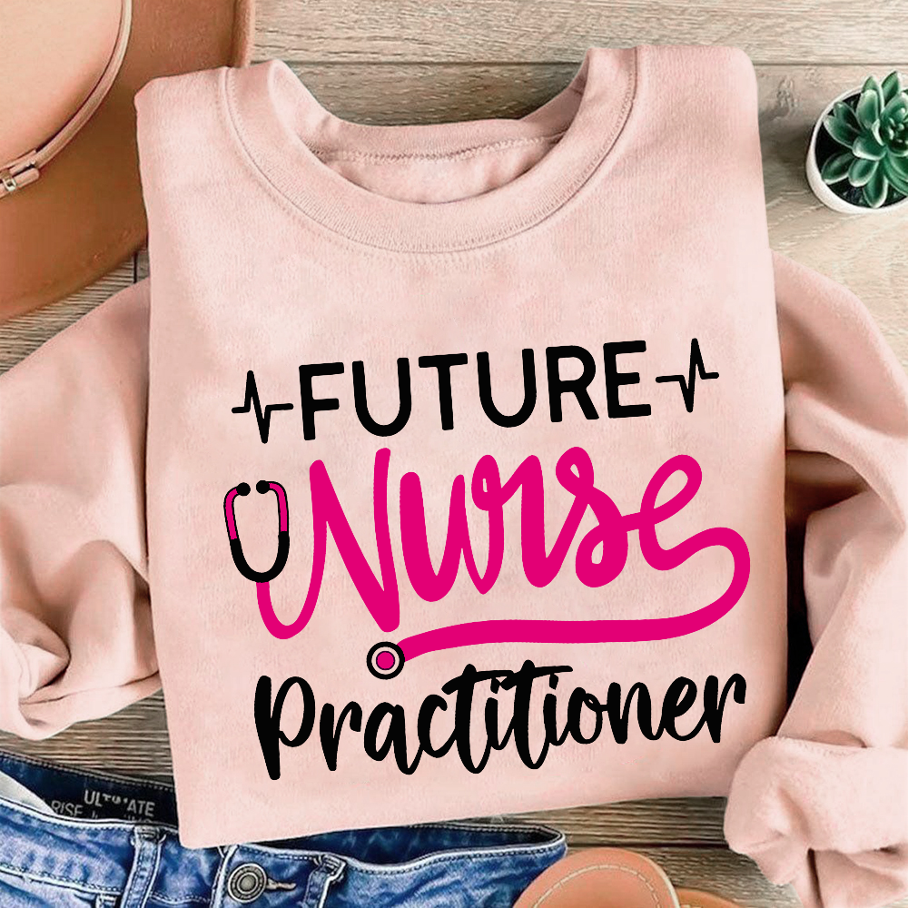 Future Nurse Practitioner Cotton Pullover Sweatshirt