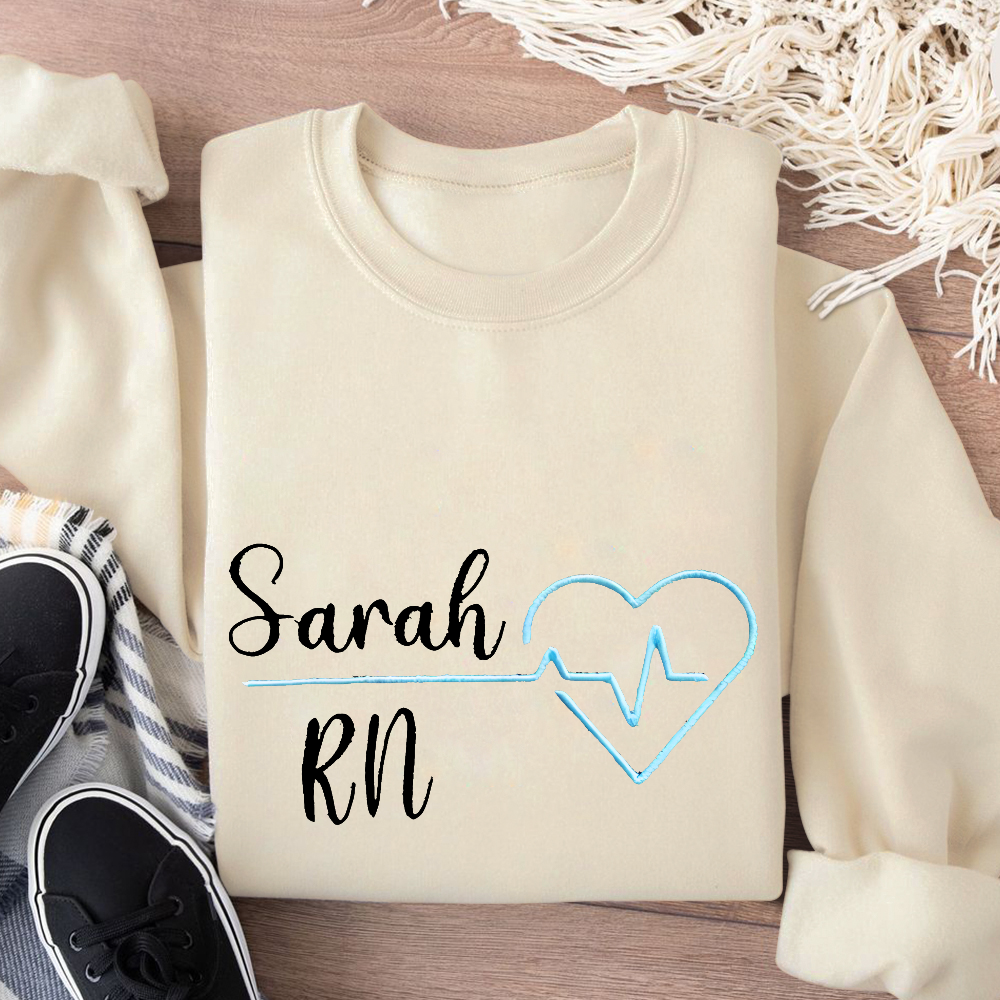 Custom RN Sarah Cotton Pullover Sweatshirt
